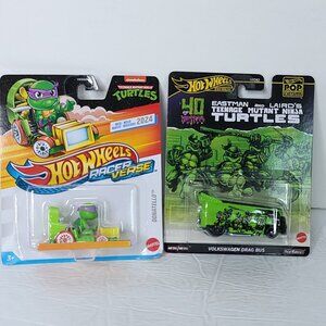 Hot Wheels Volkswagen Bus Teenage Mutant Ninja Turtles Racer Verse Donatello Lot